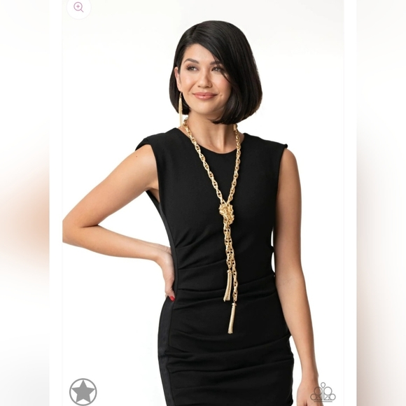 paparazzi Jewelry - SCARfed for Attention Gold Necklace